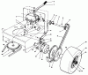 Toro 30114 - Mid-Size Proline Gear Traction Unit, 14 hp, 1991 (1000001-1999999) Pièces détachées AXLE ASSEMBLY