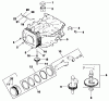 Toro 30114 - Mid-Size Proline Gear Traction Unit, 14 hp, 1990 (0000001-0999999) Listas de piezas de repuesto y dibujos CRANKCASE-ENGINE KOHLER MODEL NO. CV14T-1412