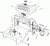 Toro 30115 - Mid-Size Proline Gear Traction Unit, 12.5 hp, 1990 (0000001-0999999) Listas de piezas de repuesto y dibujos FRAME ASSEMBLY