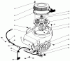 Toro 30115 - Mid-Size Proline Gear Traction Unit, 12.5 hp, 1990 (0000001-0999999) Listas de piezas de repuesto y dibujos RECOIL & FLYWHEEL ASSEMBLY