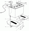 Toro 30116 - Mid-Size Proline Gear Traction Unit, 16 hp, 1986 (6000001-6999999) Listas de piezas de repuesto y dibujos BATTERY ASSEMBLY