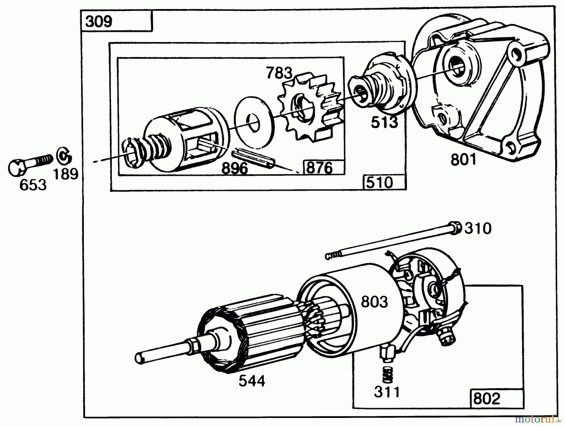  Toro Neu Mowers, Drive Unit Only 30116 - Toro Mid-Size Proline Gear Traction Unit, 16 hp, 1986 (6000001-6999999) ENGINE BRIGGS & STRATTON MODEL NO. 402707-0158-01 #4