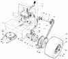 Toro 30116 - Mid-Size Proline Gear Traction Unit, 16 hp, 1987 (7000001-7999999) Pièces détachées AXLE ASSEMBLY