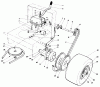 Toro 30116 - Mid-Size Proline Gear Traction Unit, 16 hp, 1988 (8000001-8999999) Listas de piezas de repuesto y dibujos AXLE ASSEMBLY