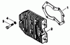 Toro 30117 - Mid-Size Proline Gear Traction Unit, 16 hp, 1991 (1000001-1999999) Listas de piezas de repuesto y dibujos CYLINDER HEAD-ENGINE MODEL NO. MV16S-TYPE 56511
