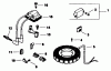 Toro 30117 - Mid-Size Proline Gear Traction Unit, 16 hp, 1991 (1000001-1999999) Listas de piezas de repuesto y dibujos IGNITION-ENGINE KOHLER MODEL NO. MV16S-TYPE 56511