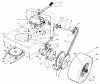 Toro 30156 - Mid-Size Proline Gear Traction Unit, 12.5 hp, 1992 (200001-299999) Pièces détachées AXLE ASSEMBLY