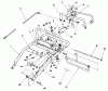 Toro 30156 - Mid-Size Proline Gear Traction Unit, 12.5 hp, 1992 (200001-299999) Ricambi HANDLE ASSEMBLY