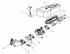 Toro 30165 - Mid-Size Proline Gear Traction Unit, 12.5 hp, 1992 (2000001-2999999) Listas de piezas de repuesto y dibujos AIR CLEANER & CARBURETOR ASSEMBLY