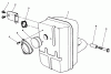 Toro 30165 - Mid-Size Proline Gear Traction Unit, 12.5 hp, 1993 (3900001-3999999) Ricambi MUFFLER ASSEMBLY