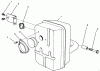 Toro 30165 - Mid-Size Proline Gear Traction Unit, 12.5 hp, 1994 (4900001-4999999) Ricambi MUFFLER ASSEMBLY