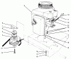 Toro 30166 - Mid-Size Proline Gear Traction Unit, 12.5 hp, 1995 (590001-599999) Listas de piezas de repuesto y dibujos ENGINE & CLUTCH ASSEMBLY