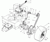 Toro 30175 - Mid-Size Proline Gear Traction Unit, 14 hp, 1992 (20000001-29999999) Pièces détachées AXLE ASSEMBLY
