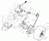 Toro 30180 - Mid-Size Proline Gear Traction Unit, 16 hp, 1992 (200001-299999) Ricambi AXLE ASSEMBLY