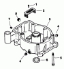 Toro 30180 - Mid-Size Proline Gear Traction Unit, 16 hp, 1993 (390001-399999) Listas de piezas de repuesto y dibujos OIL PAN-ENGINE MODEL NO. MV16S-TYPE 56519