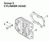 Spareparts CYLINDER HEAD-ENGINE KOHLER MODEL NO. MV16S-TYPE PS56519