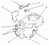 Toro 30185 - Mid-Size Proline Hydro Traction Unit, 14 hp, 1992 (20000001-29999999) Listas de piezas de repuesto y dibujos BLOWER HOUSING & BAFFLE-ENGINE KOHLER MODEL NO. CV14 S-1429