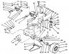 Toro 30185 - Mid-Size Proline Hydro Traction Unit, 14 hp, 1992 (20000001-29999999) Listas de piezas de repuesto y dibujos WHEEL ASSEMBLY & HYDRAULIC COMPONENTS