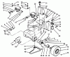 Toro 30185 - Mid-Size Proline Hydro Traction Unit, 14 hp, 1993 (39000001-39999999) Listas de piezas de repuesto y dibujos WHEEL ASSEMBLY & HYDRAULIC COMPONENTS