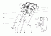 Toro 17005 - Electric Lawnmower, 1977 (7000001-7999999) Ricambi HANDLE ASSEMBLY