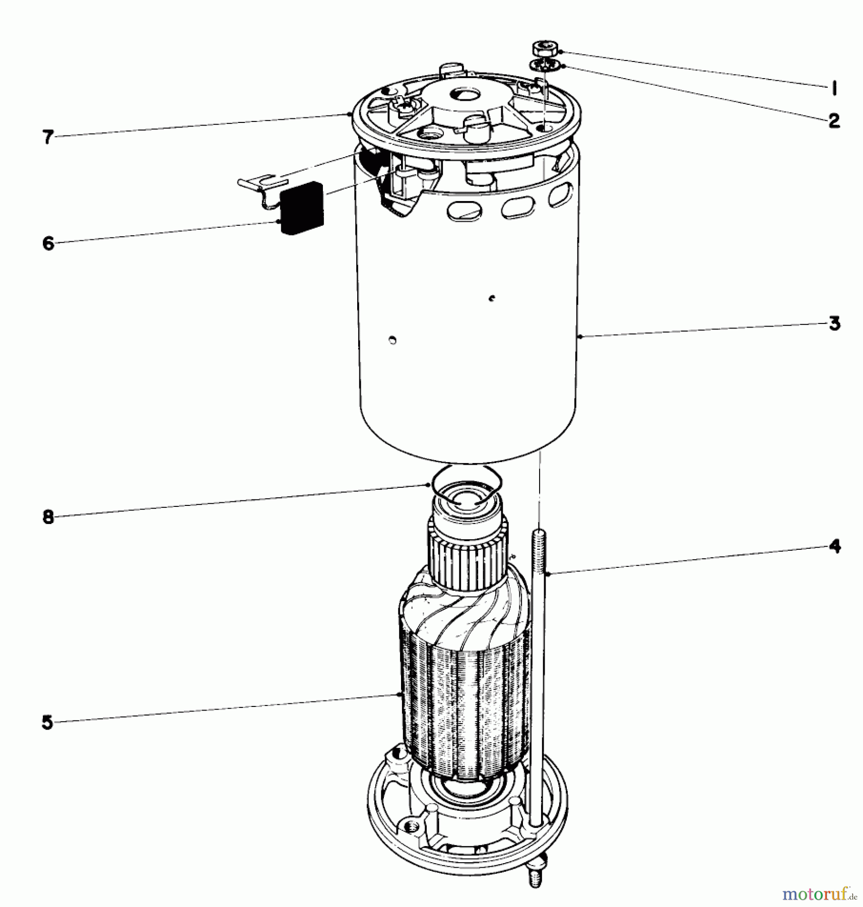  Toro Neu Mowers, Electric 18301 - Toro Electric Whirlwind Lawnmower, 1970 (0000001-0999999) ELECTRIC MOTOR
