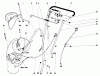 Toro 18301 - Electric Whirlwind Lawnmower, 1970 (0000001-0999999) Listas de piezas de repuesto y dibujos HANDLE ASSEMBLY