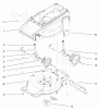 Toro 20050 (E120) - Carefree Recycler Electric Mower, E120, 2000 (200000001-200999999) Listas de piezas de repuesto y dibujos DECK, LINER AND WHEEL ASSEMBLY