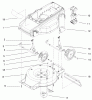Toro 20052 (E24) - Carefree Recycler Electric Mower, E24, 1999 (99000001-99999999) Listas de piezas de repuesto y dibujos DECK, LINER & WHEEL ASSEMBLY