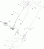 Toro 20360 - e-Cycler 20" Cordless Lawn Mower, 2011 (311000001-311999999) Listas de piezas de repuesto y dibujos HANDLE AND CONTROL ASSEMBLY