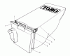 Toro 20564 - Electric Lawnmower, 1988 (8000001-8999999) Listas de piezas de repuesto y dibujos GRASS BAG ASSEMBLY NO. 12-8859