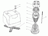 Toro 20564 - Electric Lawnmower, 1988 (8000001-8999999) Listas de piezas de repuesto y dibujos MOTOR BRIGGS & STRATTON MODEL NO. 748001-0334-01
