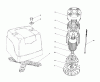 Toro 20564C - Electric Lawnmower, 1987 (7000001-7999999) Listas de piezas de repuesto y dibujos MOTOR BRIGGS & STRATTON MODEL NO. 748001-0334-01