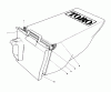 Toro 20564C - Electric Lawnmower, 1988 (8000001-8999999) Ricambi GRASS BAG ASSEMBLY NO. 12-8859