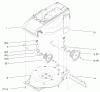 Toro 20645 - Carefree Electric WPM, 120 VAC, 1996 (69000001-69999999) Pièces détachées DECK, LINER AND WHEEL ASSEMBLY