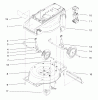 Toro 20648 - Carefree Electric WPM, 24 VDC, 1998 (89000001-89999999) Listas de piezas de repuesto y dibujos DECK, LINER AND WHEEL ASSEMBLY