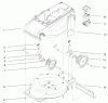 Toro 20649 - Carefree Electric WPM, 36 VDC, 1996 (6900001-6999999) Spareparts DECK, LINER AND WHEEL ASSEMBLY