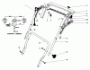 Toro 51170 - 20" Electric Lawnmower/Trimmer, 1981 (1000001-1999999) Listas de piezas de repuesto y dibujos HANDLE ASSEMBLY