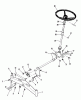 Toro 01-16KH01 (SK-486) - SK-486 8-Speed Garden Tractor, 1982 Ricambi FRONT AXLE AND STEERING