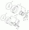 Toro 01-16KH01 (SK-486) - SK-486 8-Speed Garden Tractor, 1982 Ricambi WHEELS AND TIRES