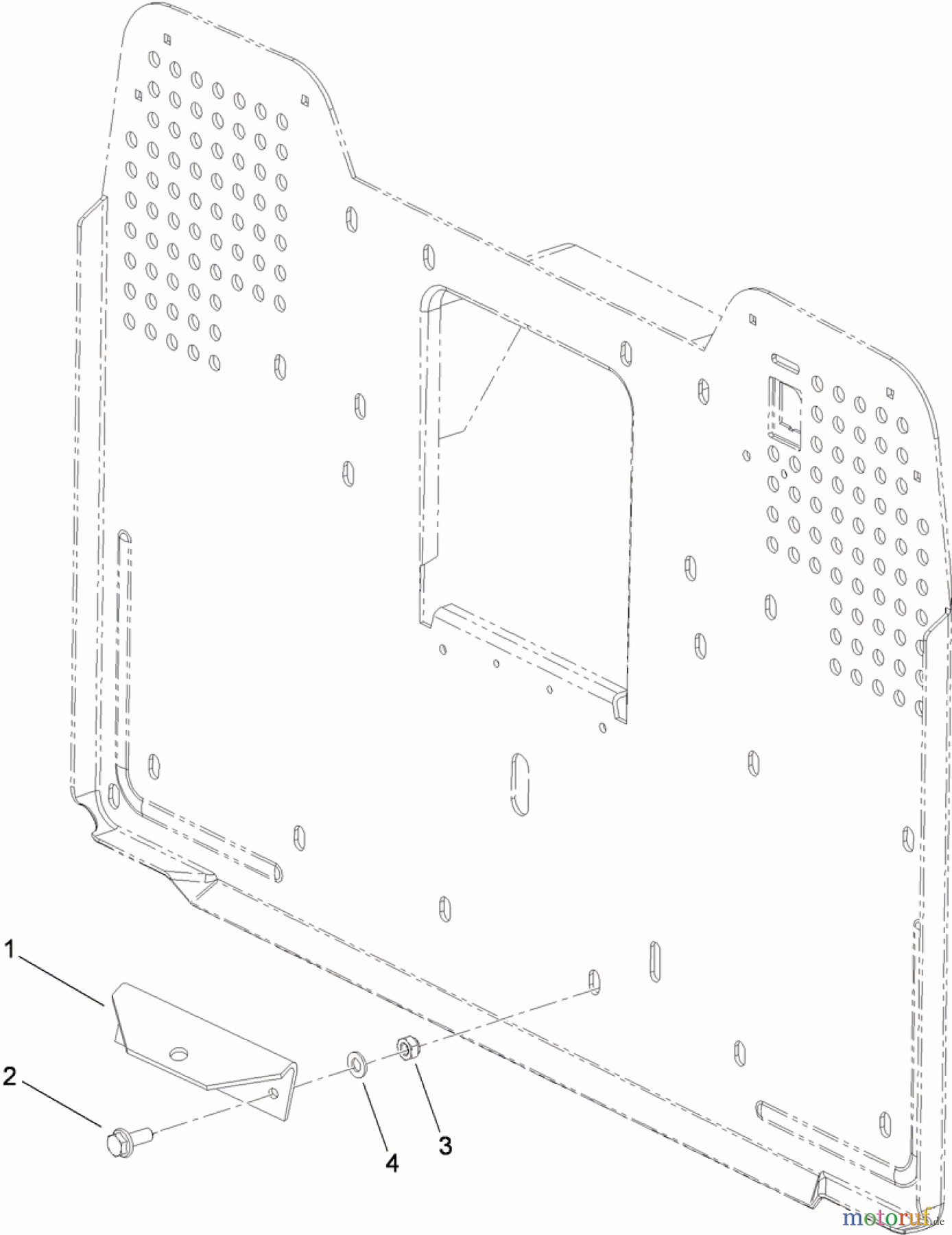 Toro Neu Accessories, Mower 119-5555 - Toro Hitch Kit, DH 140 Lawn Tractor TOWING HITCH KIT ASSEMBLY NO. 119-5555