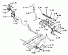 Toro 1-0470 - 10 hp Automatic Tractor, 1973 Ricambi PARTS LIST FOR 6.050 BRAKE CLUTCH SPEED CONTROL LINKAGE (6.5)