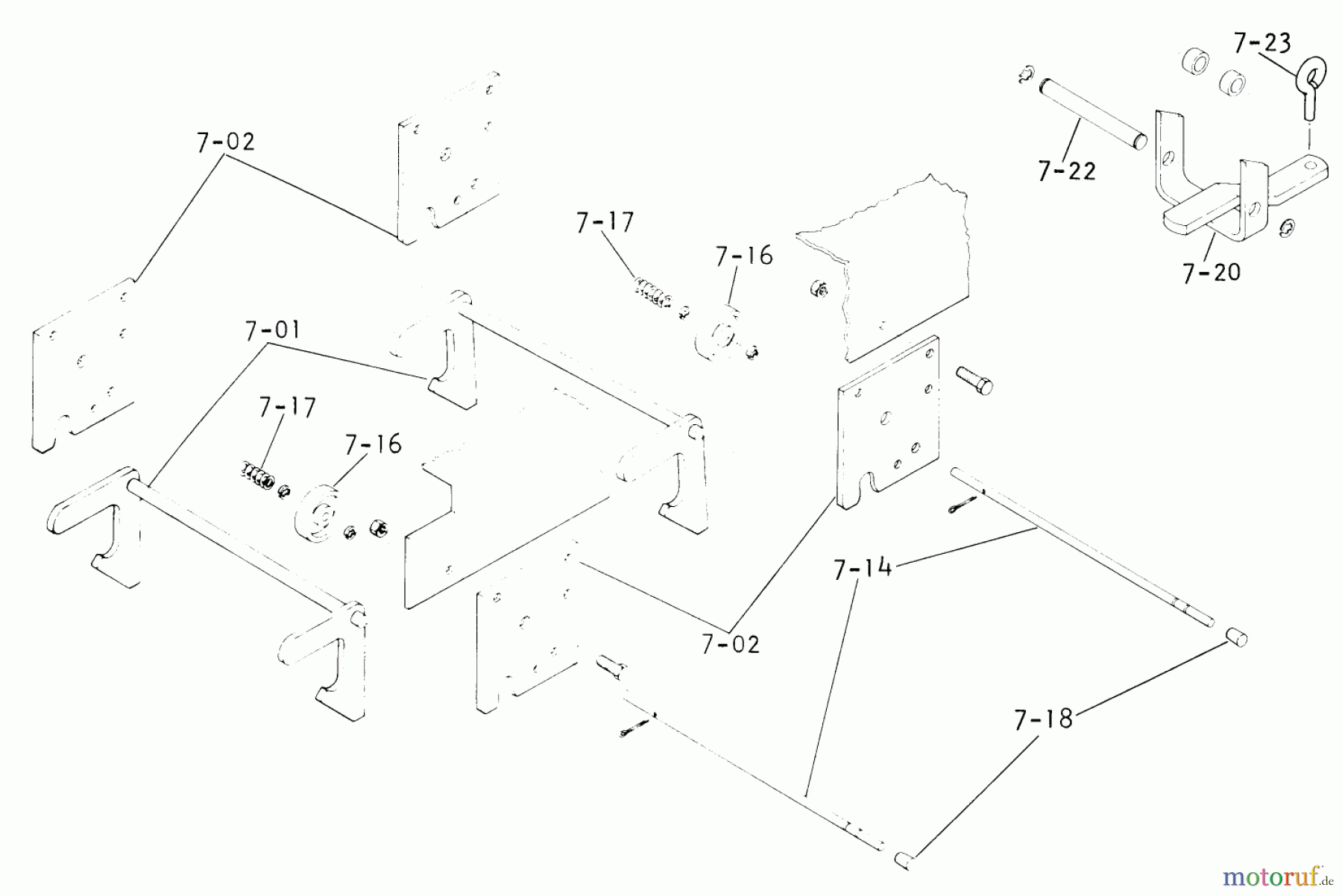 Toro Neu Mowers, Lawn & Garden Tractor Seite 1 1-0600 - Toro 18 hp AutomaticTractor, 1973 HITCHES