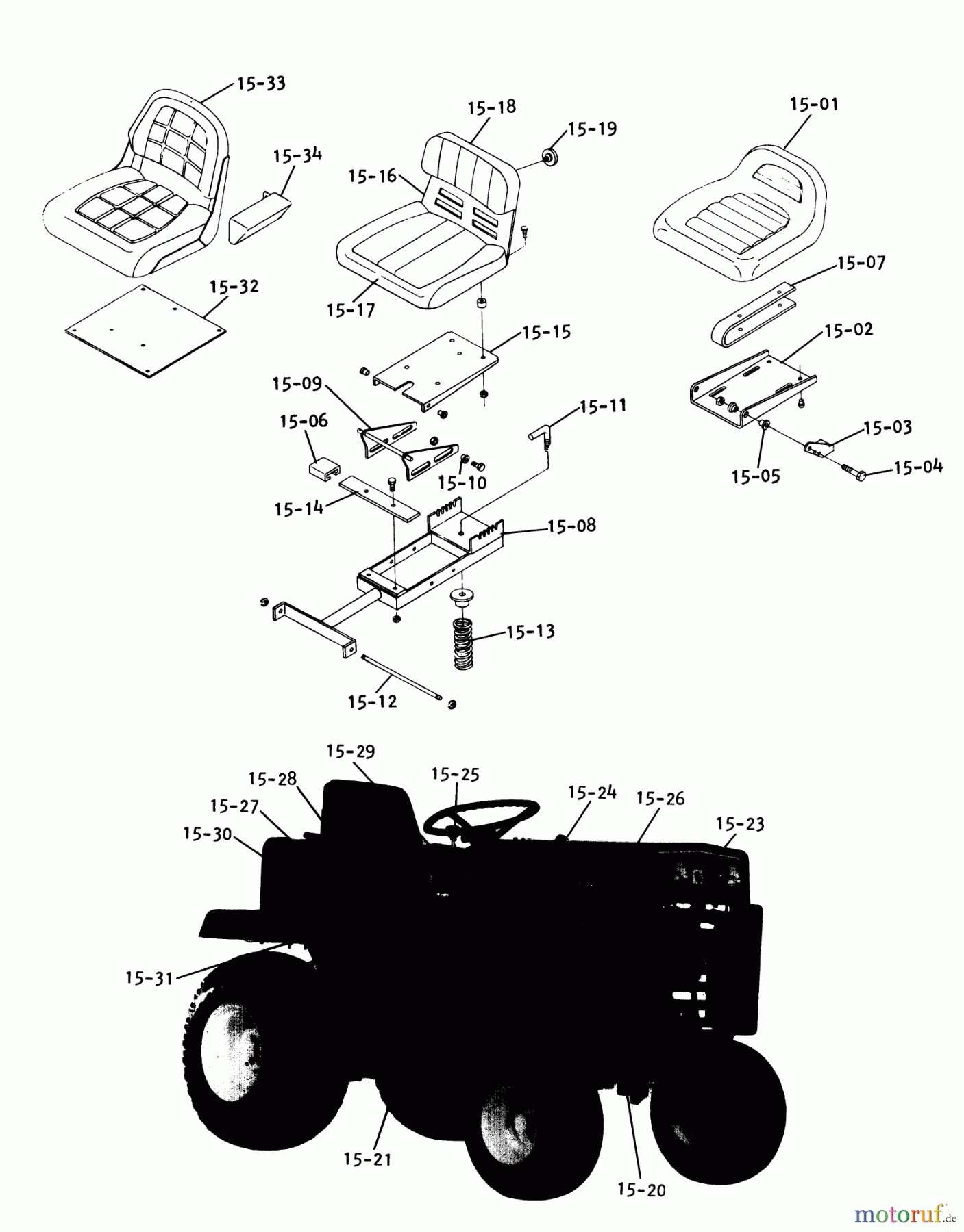  Toro Neu Mowers, Lawn & Garden Tractor Seite 1 1-0651 (D-160) - Toro D-160 Automatic Tractor, 1975 14.040 REAR POWER TAKE-OFF (FIG. 14B) #2