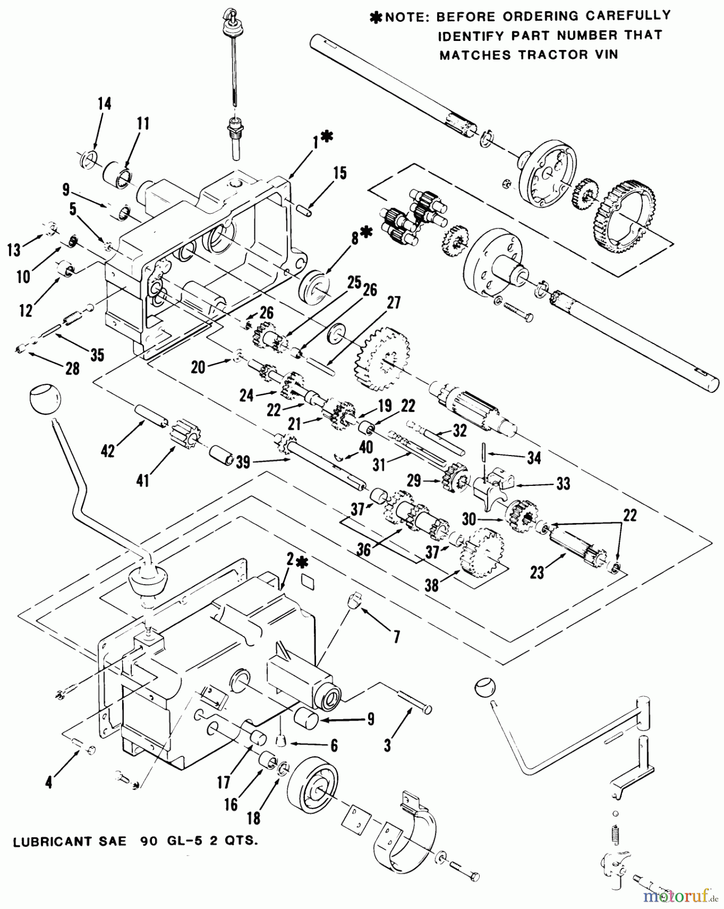  Toro Neu Mowers, Lawn & Garden Tractor Seite 1 21-12KE02 (312-A) - Toro 312-A Garden Tractor, 1986 MECHANICAL TRANSMISSION-8-SPEED #1