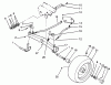 Toro 22-14O502 (244-5) - 244-5 Yard Tractor, 1992 (2000001-2999999) Ricambi FRONT AXLE ASSEMBLY