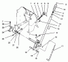 Toro 22-14O502 (244-5) - 244-5 Yard Tractor, 1992 (2000001-2999999) Ricambi LIFT BAR LINKAGE ASSEMBLY