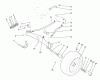 Toro 22-14OE01 (244-H) - 244-H Yard Tractor, 1991 (1000001-1999999) Ricambi FRONT AXLE ASSEMBLY