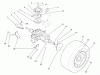Toro 22-14OE01 (244-H) - 244-H Yard Tractor, 1991 (1000001-1999999) Ricambi REAR WHEEL AND TRANSMISSION ASSEMBLY