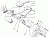 Toro 22-14OE02 (244-H) - 244-H Yard Tractor, 1992 (2000001-2999999) Ricambi FRONT AXLE ASSEMBLY