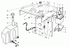 Toro 30610 (120) - Proline 120, 1993 (390001-399999) Ricambi HOOD, FUEL TANK & HYDRAULIC RESERVOIR ASSEMBLY